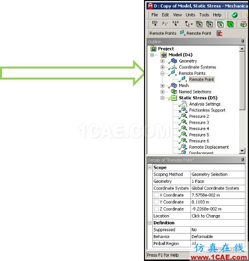 技術分享 | APDL在ANSYS WORKBENCH MECHANICAL中的應用概述 —Remote Points中插入命令ansys培訓課程圖片1